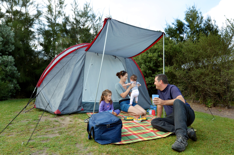 famille en camping France 